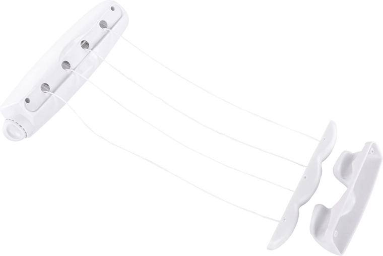 Tendedero de pared retráctil Rotor 4, 4 cuerdas, 14 m