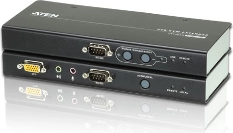 extensor KVM USB VGA/audio sobre Cat5 con RS-232 (1280×1024 @ 200 m)