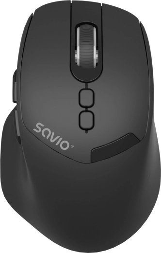 SAVIO MB-06 ratón ergonómico inalámbrico 2.4 GHz y Bluetooth 5.4