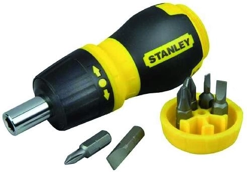 Destornillador multibit de carraca STANLEY de 7 piezas