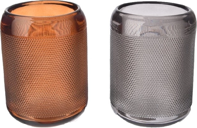 Portavelas de vidrio 12 × 12 × 12 cm (mix de 2 variantes)