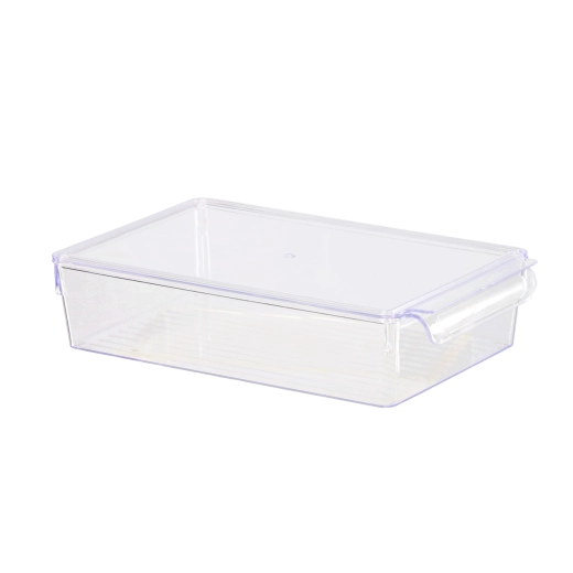 Organizador de cocina para nevera con tapa 32,5 × 20 × 7,5 cm