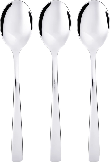 Future juego de 3 cucharas de mesa de acero inoxidable