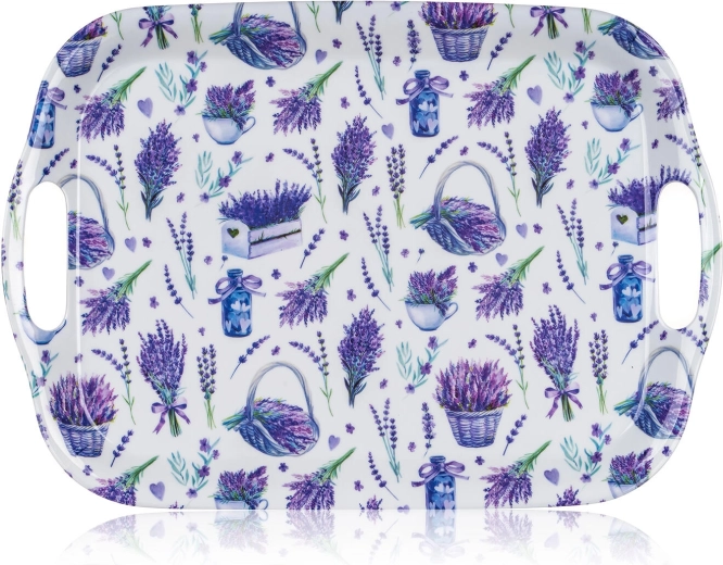 Bandeja de servir de melamina con asas 36 × 25,5 cm NEW LAVENDER