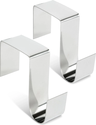 Soporte metálico para coronas y decoraciones de puerta - 2 unidades