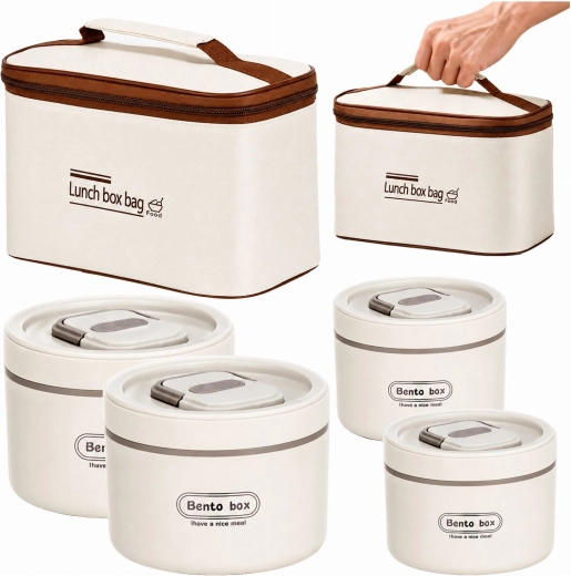 Juego de recipientes aislantes para alimentos LunchBox, 4 unidades