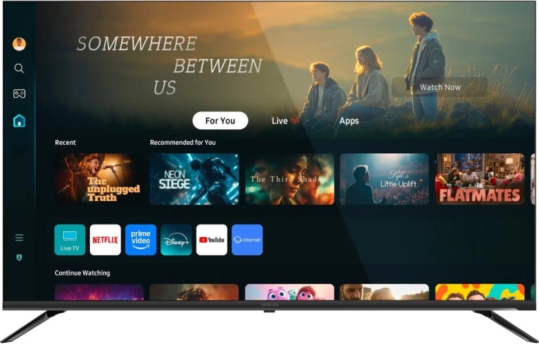 Televisor inteligente Sencor de 55" 4K UHD con sistema operativo Tizen