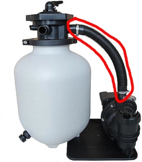 Manguera de conexión para filtración ProfiStar 6 (48 cm)