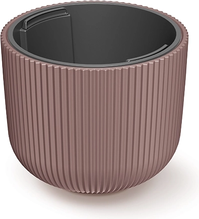Maceta Milly con inserto, diámetro 20 cm, marsala