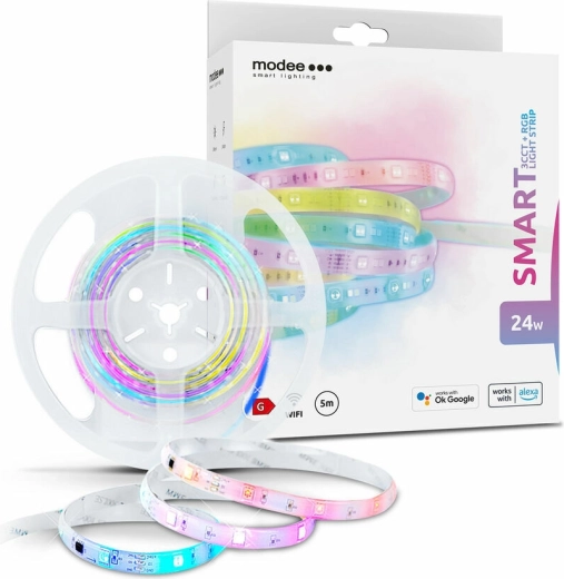 Tira LED inteligente Tuya Wi‑Fi, RGB, 3,4 W/m, 5 m – Modee Lighting
