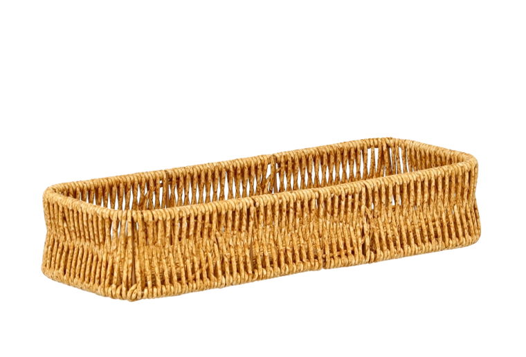 Cesta rústica rectangular para pan 28,5 × 11 × 5,5 cm