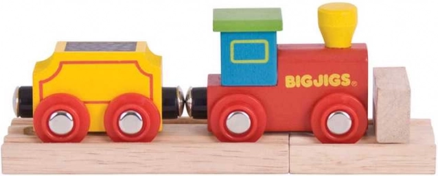 Bigjigs Rail mi primer tren con vagón y vías