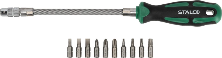 Juego de destornilladores flexible de 12 piezas STALCO