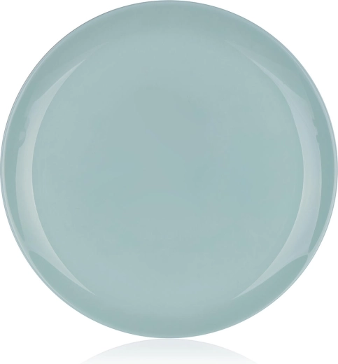 Plato llano de vidrio DIWALI 25 cm turquesa