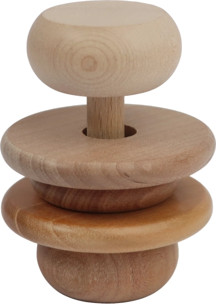 Mordedor natural de madera para bebés