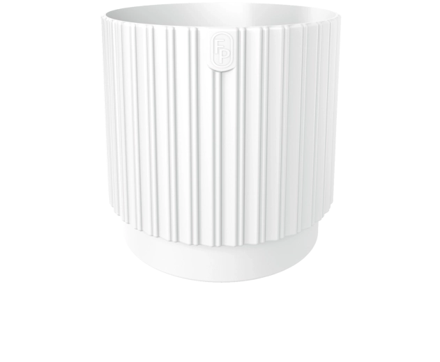 Maceta MIKA Cyli Petit ECO Recycled 18 cm blanca