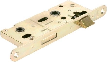 Cerradura de embutir K111 WC 72/60 reversible, zinc blanco, nuez 6×6 mm