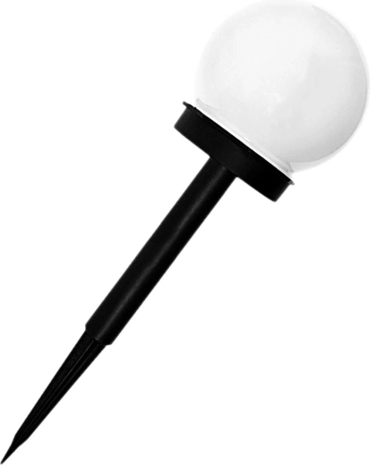 Lámpara solar de jardín esfera blanca