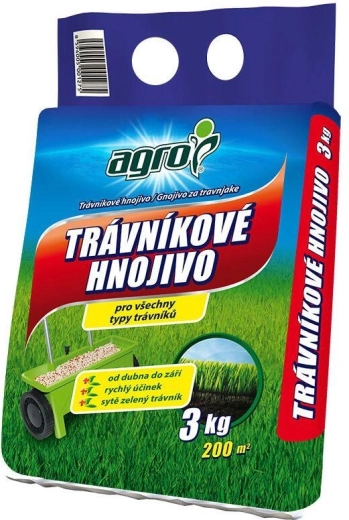 Fertilizante para césped 3 kg AGRO