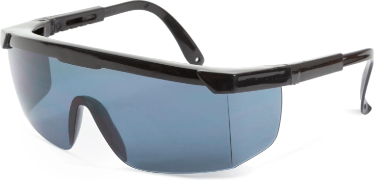 Gafas de protección sobre gafas graduadas con protección UV, gris ahumado