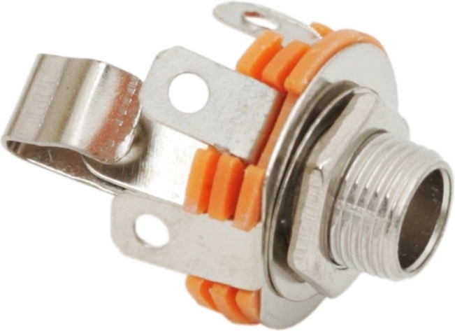 Toma jack mono empotrable de 6,3 mm con interruptor