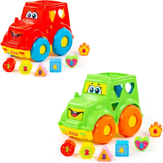 Tractor infantil encajable de formas Polesie - 1 unidad