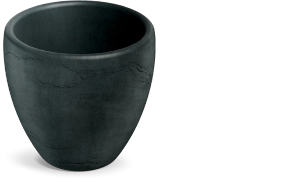 Maceta Cano 40 cm gris oscuro