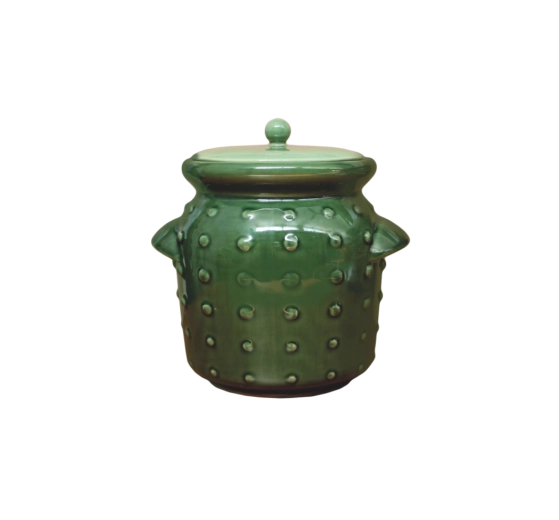 Tarro de fermentación de cerámica 2,5 l verde