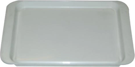 Bandeja de servir de plástico 21 × 14 cm blanca