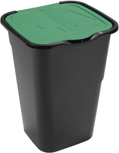 Papelera de plástico HEIDRUN 50 l con tapa basculante