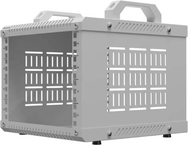 Lanberg open rack 10" 4U 280 × 300 mm gris