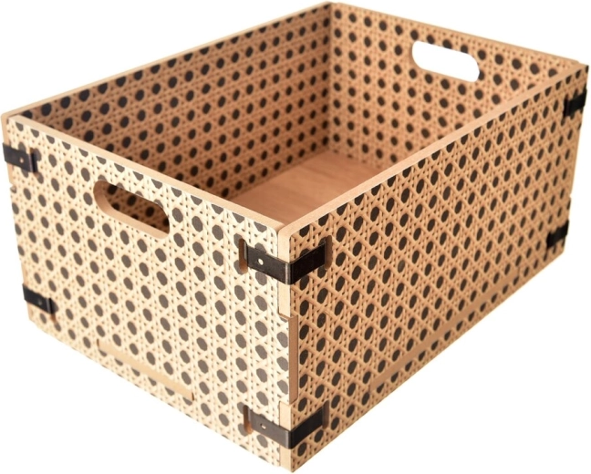 Caja de madera BOHO 35 × 26 × 17 cm
