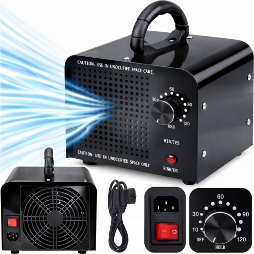 Generador de ozono LEAN 60 000 mg/h, 155 W con temporizador