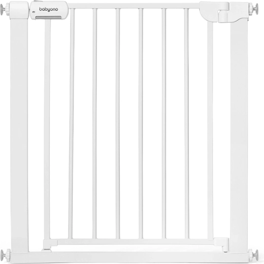 Barrera de seguridad BabyOno para escaleras y puertas 75–96 cm sin taladrar