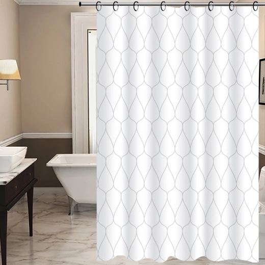 Cortina de ducha TORO Easy 178 × 199 cm gotas PEVA