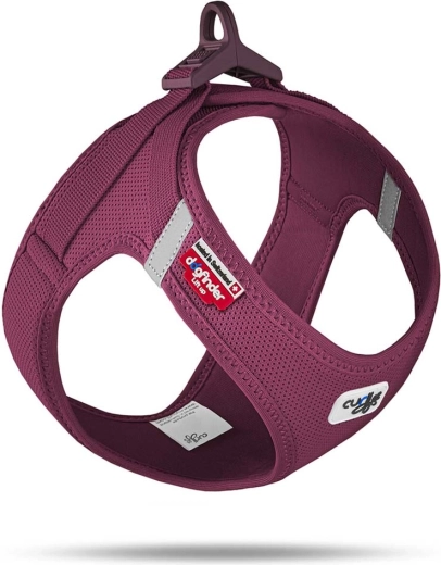 Arnés para perros Curli air-mesh ruby con hebilla, talla 3XS (1,5–3 kg)