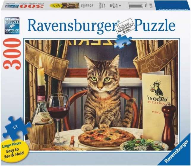 Puzzle 2D Formato grande - Cena a solas 300 piezas