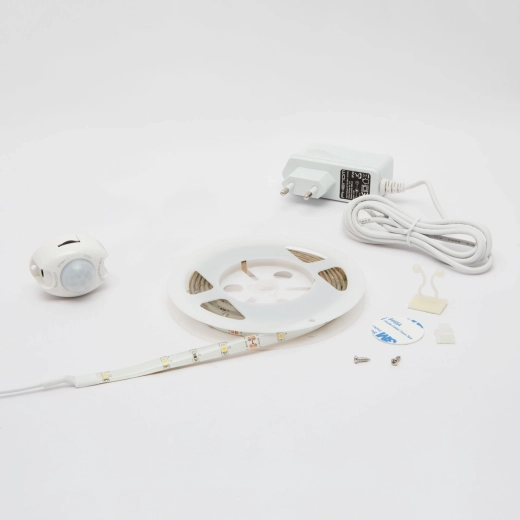 Tira LED con sensor de movimiento, 2 m, blanco cálido