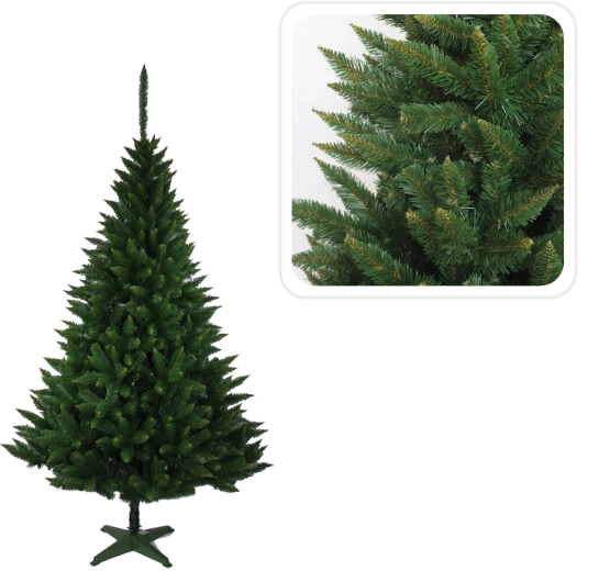 Árbol de Navidad artificial abeto plateado 120 cm