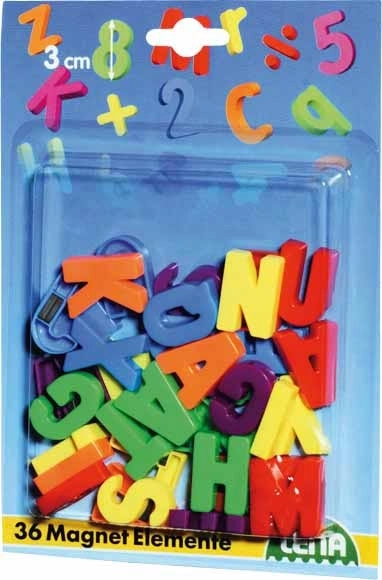 Letras magnéticas grandes, 36 uds