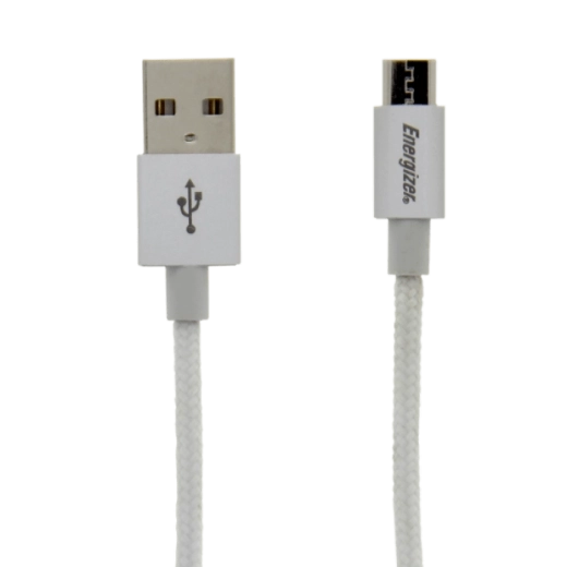 Cable de carga y sincronización Energizer microUSB 1,2 m blanco