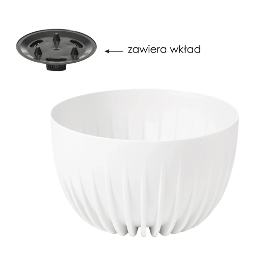 Maceta blanca Misa Mira 300 con inserto
