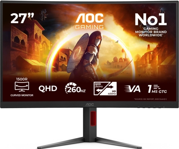 Monitor gaming curvo AOC Gaming CQ27G4Z2 27" QHD 260 Hz VA