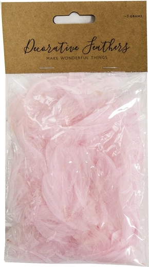 Plumas decorativas rosas 3 g
