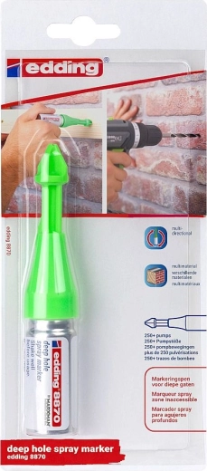 Edding 8870 marcador de agujeros para taladrar, verde neón