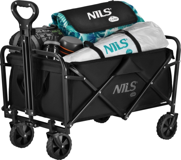 Carro de camping plegable NILS Camp, negro