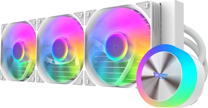 DarkFlash DG360 disipador líquido para CPU blanco 360 mm ARGB