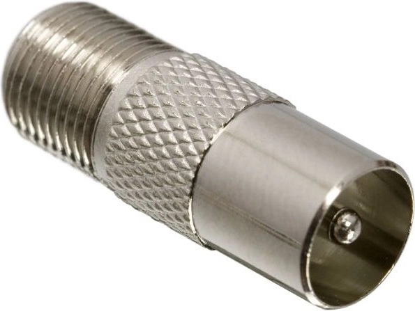 Adaptador de toma F a conector coaxial de TV
