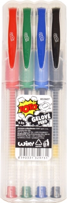 Bolígrafos de gel, set de 4 uds.