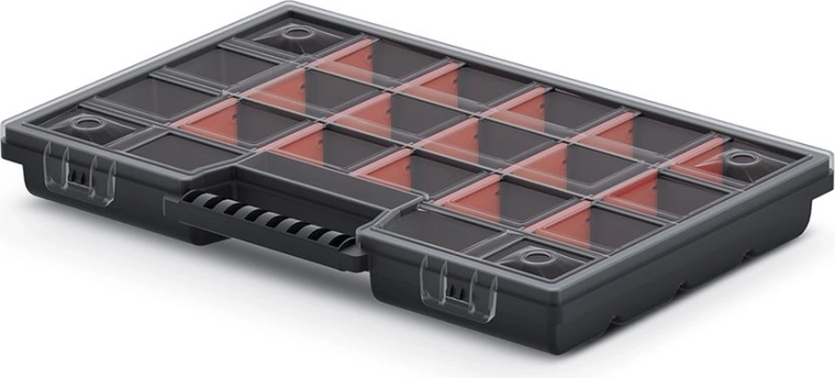 Organizador de plástico con compartimentos ajustables 290 × 195 × 35 mm NOR